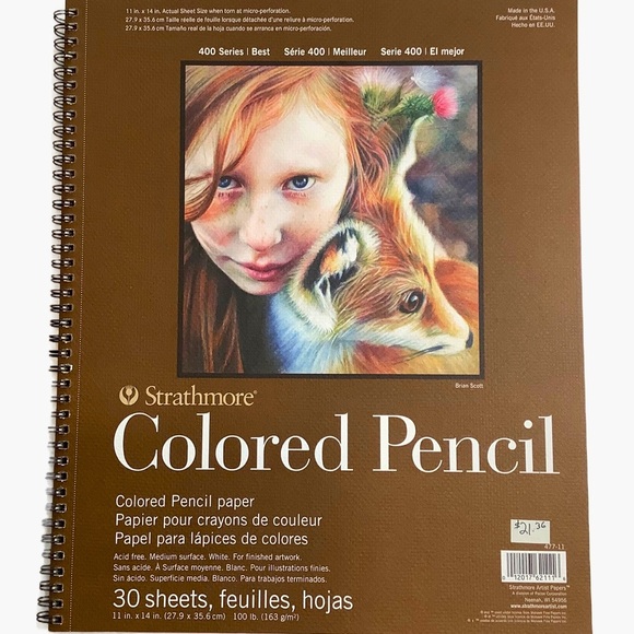 2/$30  Strathmore Coloured Pencil Paper Pad 400 Series/Best - Picture 1 of 8